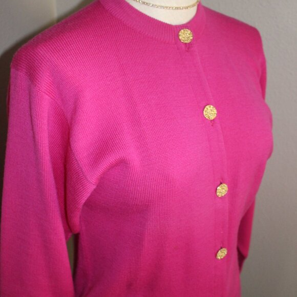 Pink Merino Wool Ballantyne Sweater - Picture 3 of 7